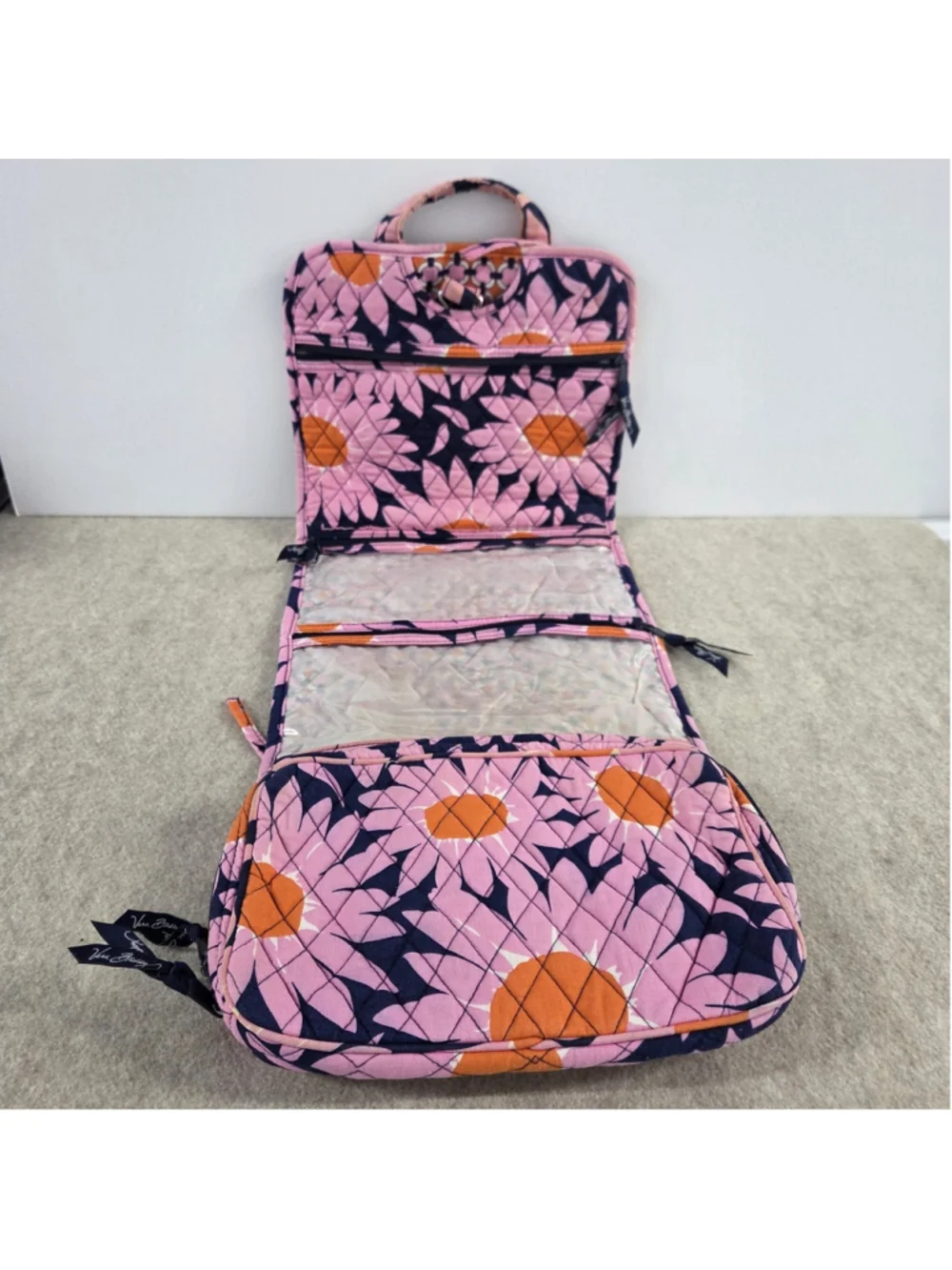 Vera Bradley Quilted Hanging Cosmetic Organizer Retired 